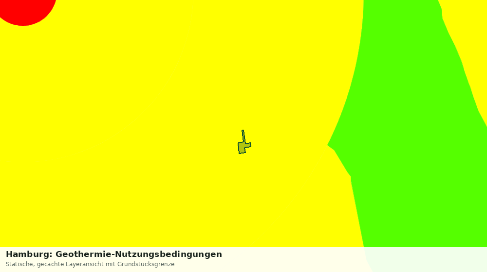 Statische Kartenansicht: Hamburg: Geothermie-Nutzungsbedingungen