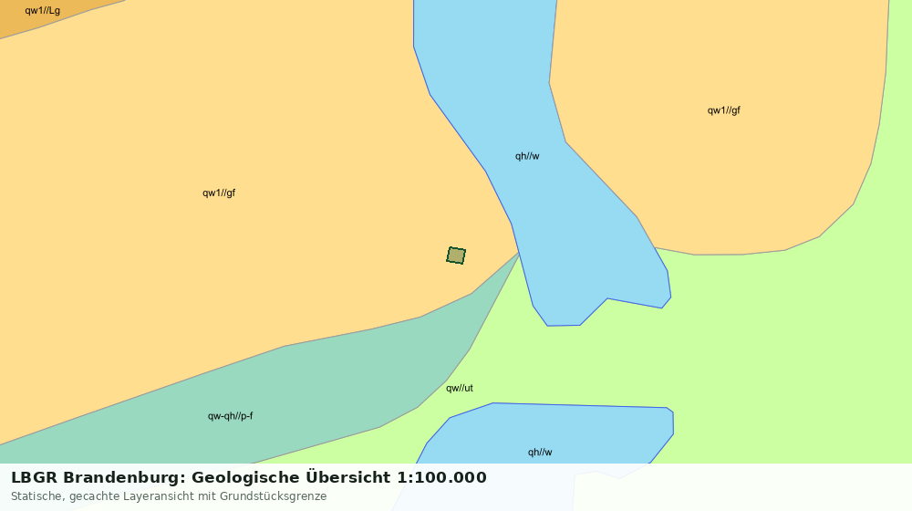 Statische Kartenansicht: LBGR Brandenburg: Geologische Übersicht 1:100.000