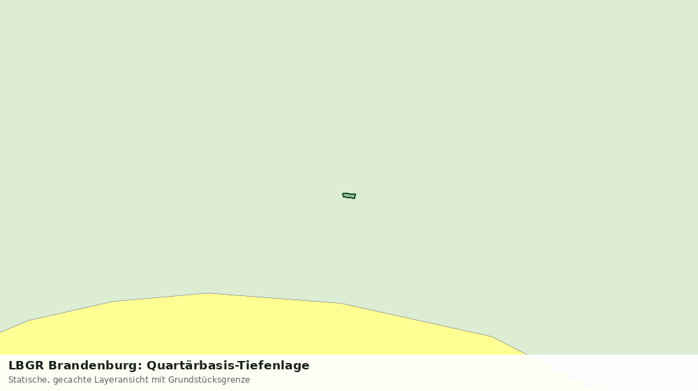 Statische Kartenansicht: LBGR Brandenburg: Quartärbasis-Tiefenlage