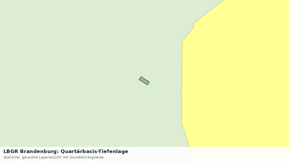 Statische Kartenansicht: LBGR Brandenburg: Quartärbasis-Tiefenlage