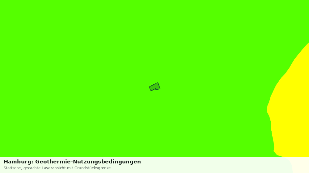 Statische Kartenansicht: Hamburg: Geothermie-Nutzungsbedingungen