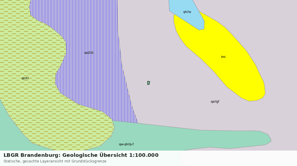 Statische Kartenansicht: LBGR Brandenburg: Geologische Übersicht 1:100.000