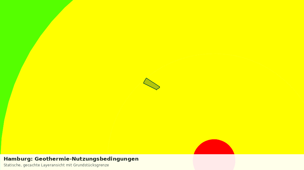 Statische Kartenansicht: Hamburg: Geothermie-Nutzungsbedingungen