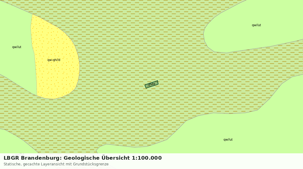Statische Kartenansicht: LBGR Brandenburg: Geologische Übersicht 1:100.000