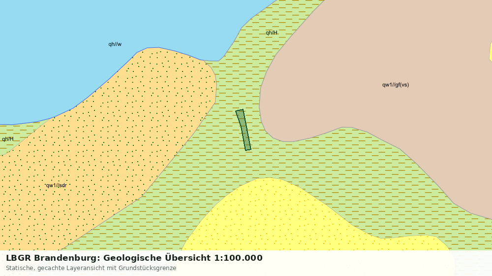Statische Kartenansicht: LBGR Brandenburg: Geologische Übersicht 1:100.000