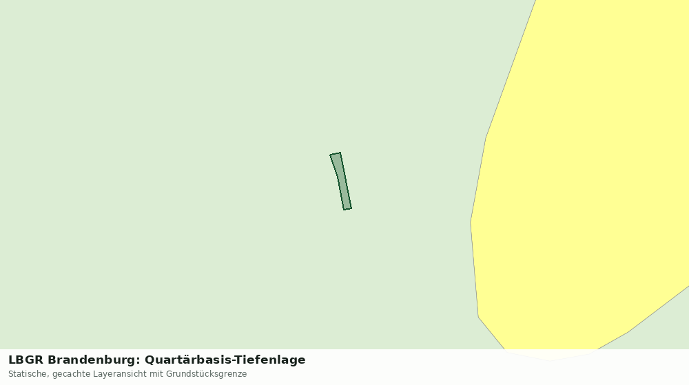 Statische Kartenansicht: LBGR Brandenburg: Quartärbasis-Tiefenlage