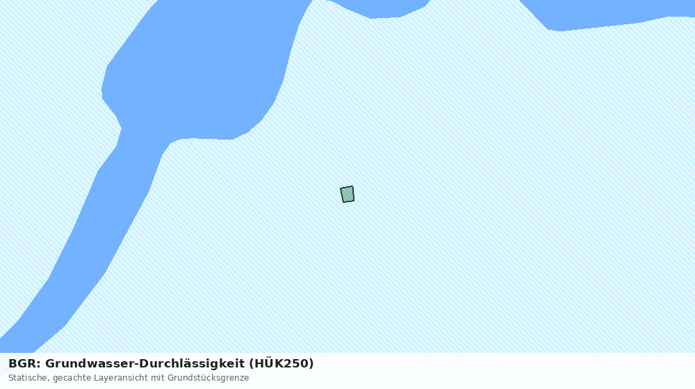 Statische Kartenansicht: BGR: Grundwasser-Durchlässigkeit (HÜK250)