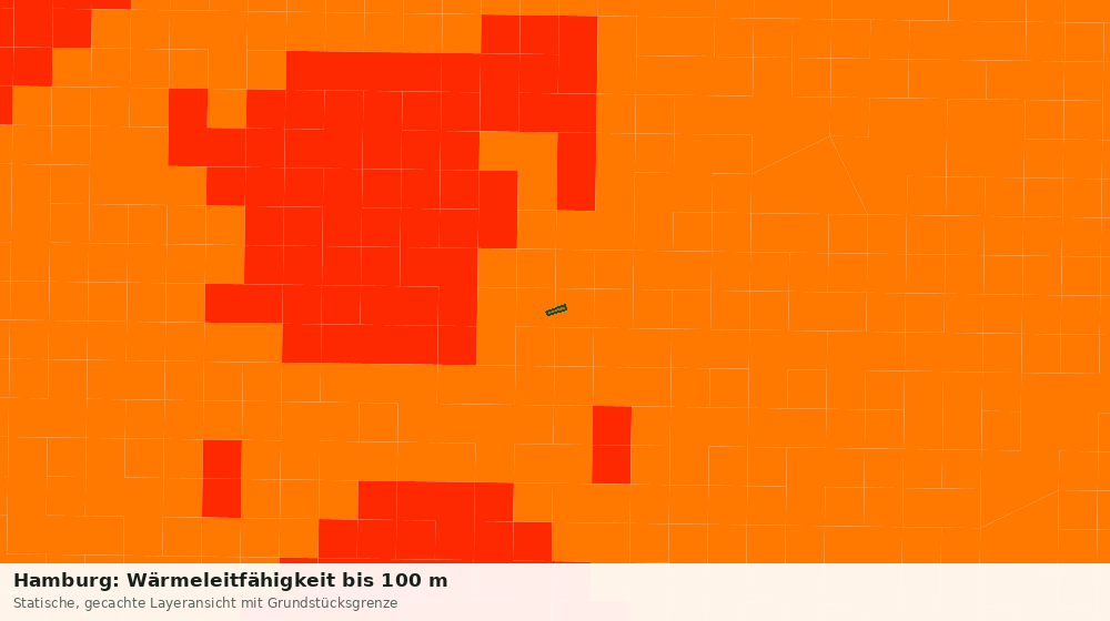 Statische Kartenansicht: Hamburg: Wärmeleitfähigkeit bis 100 m