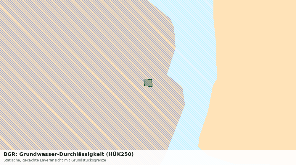 Statische Kartenansicht: BGR: Grundwasser-Durchlässigkeit (HÜK250)