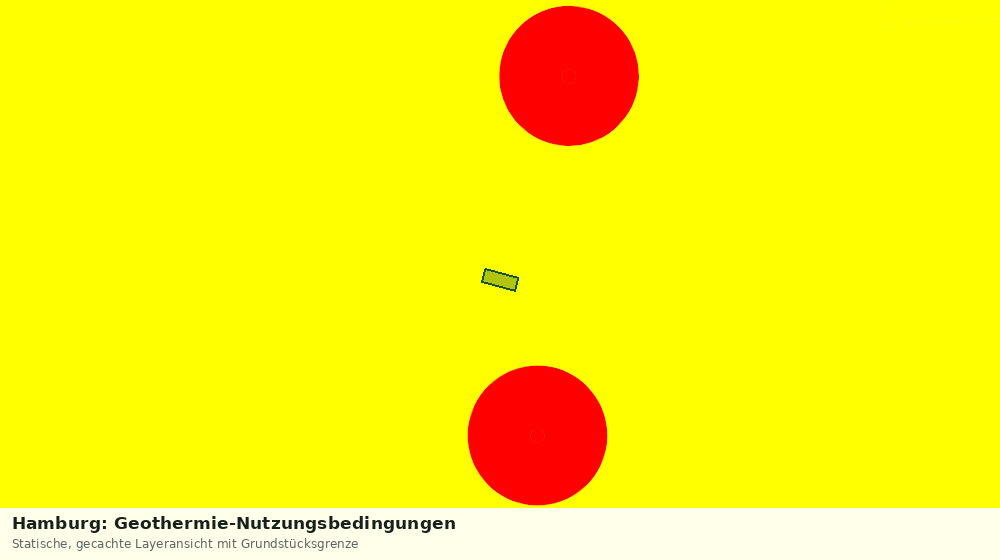 Statische Kartenansicht: Hamburg: Geothermie-Nutzungsbedingungen