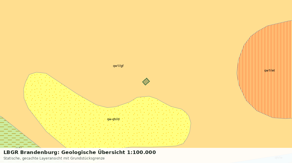 Statische Kartenansicht: LBGR Brandenburg: Geologische Übersicht 1:100.000