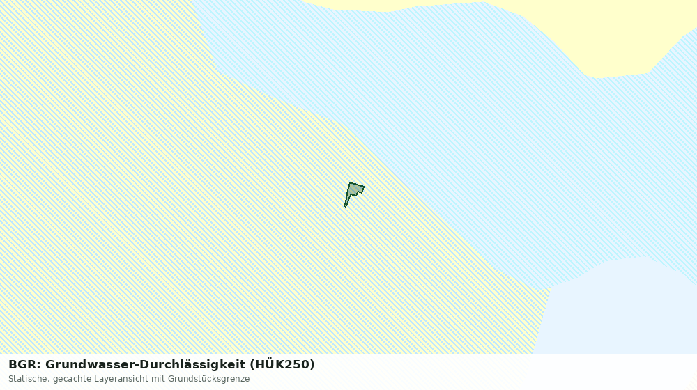 Statische Kartenansicht: BGR: Grundwasser-Durchlässigkeit (HÜK250)