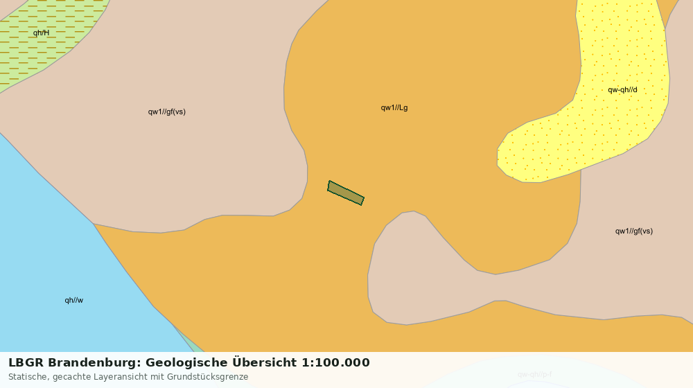Statische Kartenansicht: LBGR Brandenburg: Geologische Übersicht 1:100.000