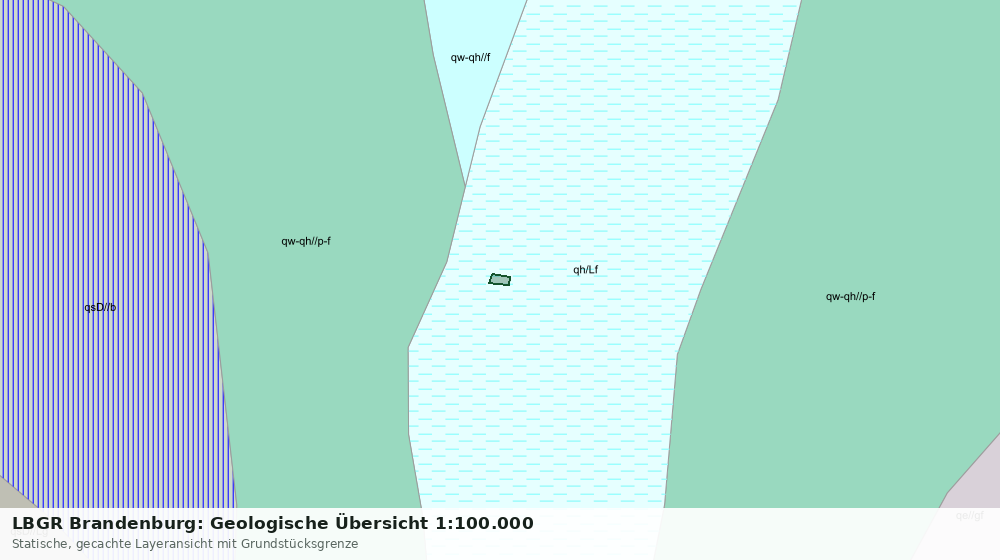 Statische Kartenansicht: LBGR Brandenburg: Geologische Übersicht 1:100.000