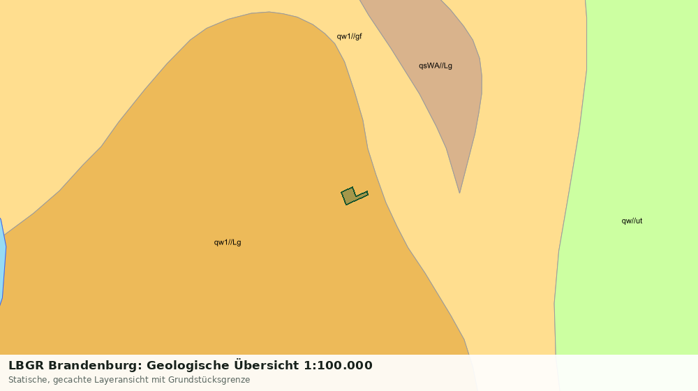 Statische Kartenansicht: LBGR Brandenburg: Geologische Übersicht 1:100.000