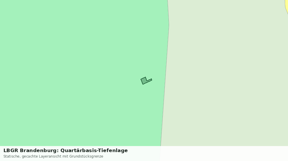 Statische Kartenansicht: LBGR Brandenburg: Quartärbasis-Tiefenlage