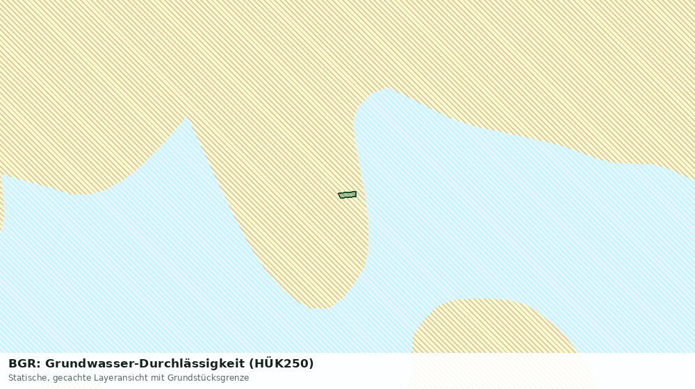 Statische Kartenansicht: BGR: Grundwasser-Durchlässigkeit (HÜK250)
