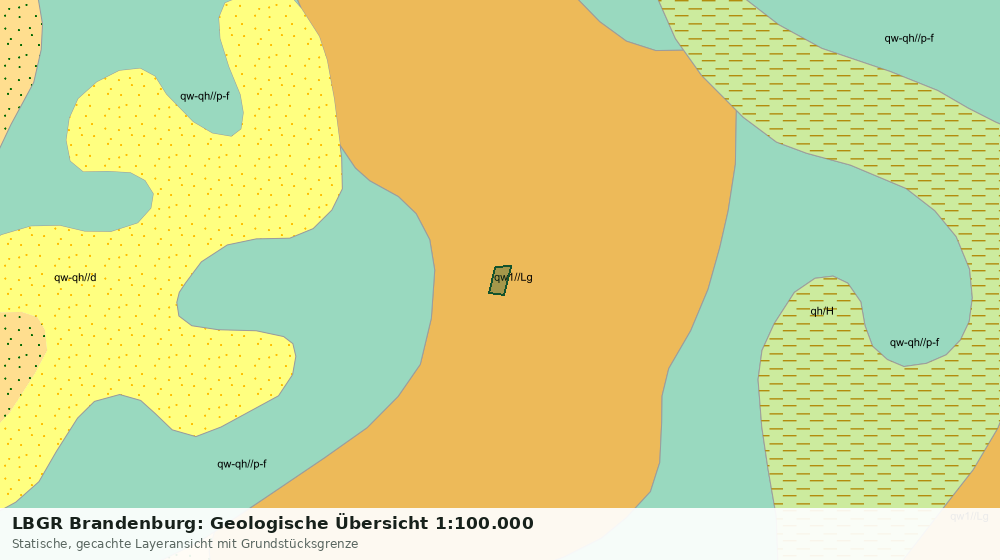 Statische Kartenansicht: LBGR Brandenburg: Geologische Übersicht 1:100.000