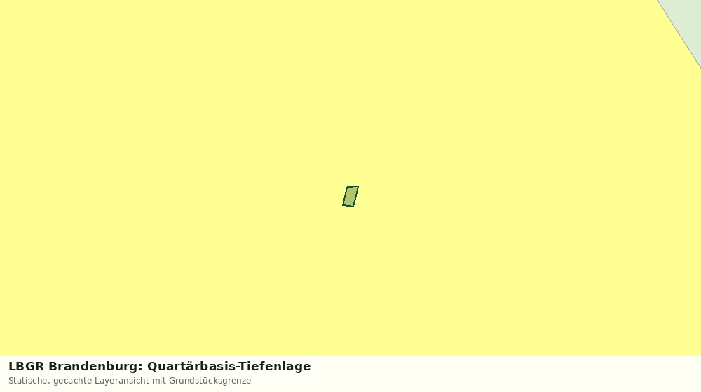 Statische Kartenansicht: LBGR Brandenburg: Quartärbasis-Tiefenlage