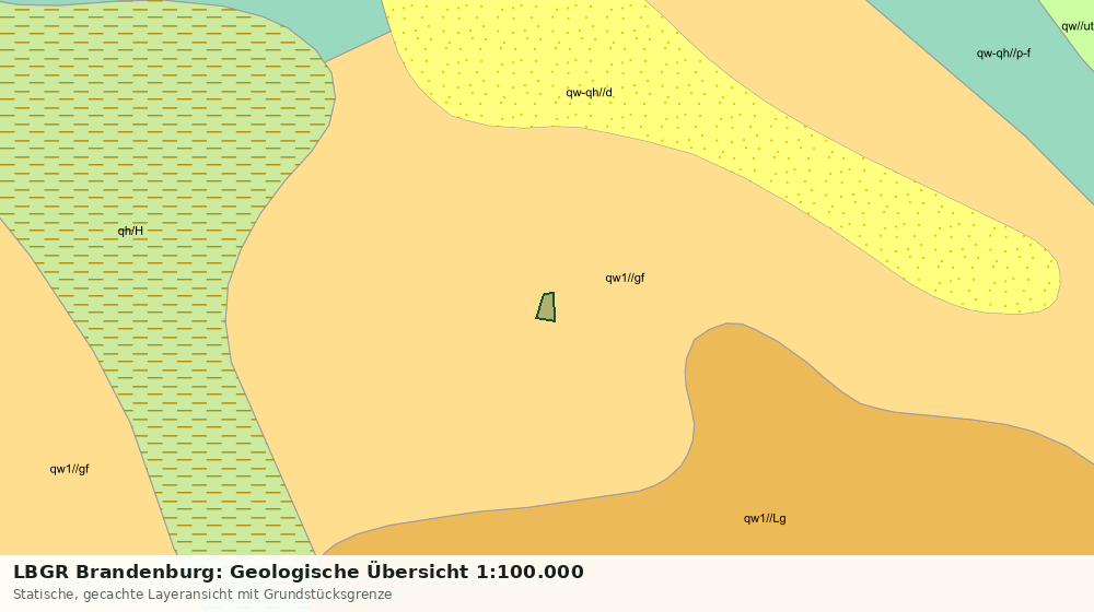 Statische Kartenansicht: LBGR Brandenburg: Geologische Übersicht 1:100.000
