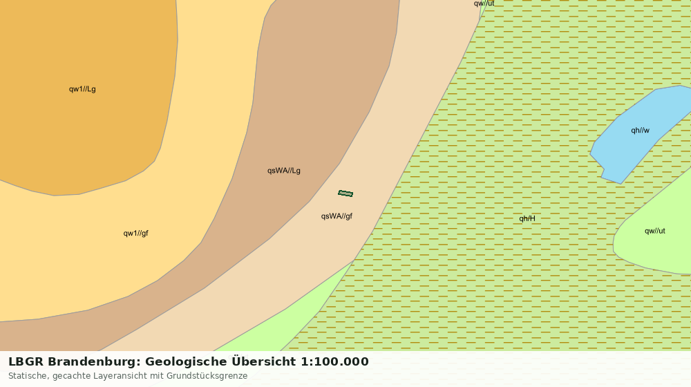 Statische Kartenansicht: LBGR Brandenburg: Geologische Übersicht 1:100.000