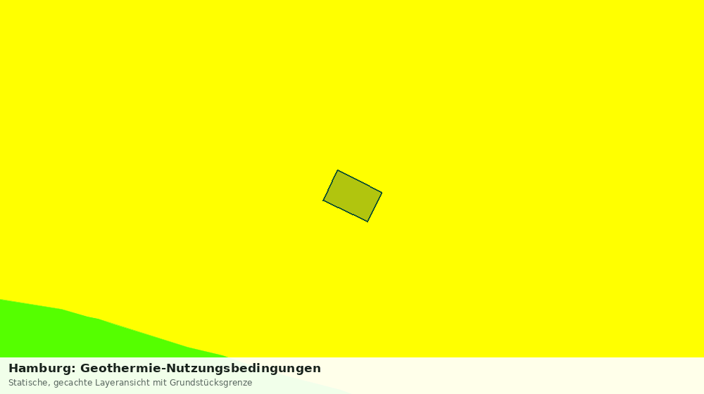 Statische Kartenansicht: Hamburg: Geothermie-Nutzungsbedingungen