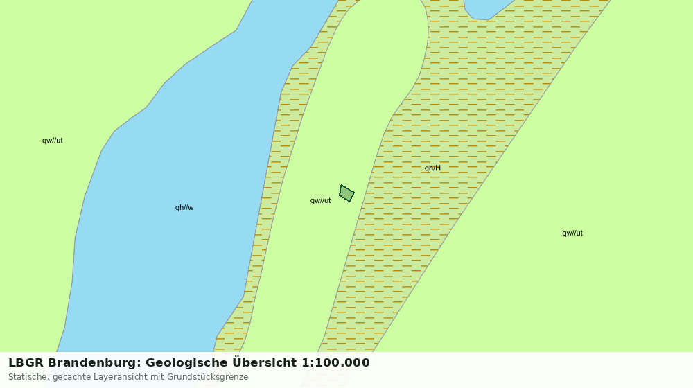 Statische Kartenansicht: LBGR Brandenburg: Geologische Übersicht 1:100.000