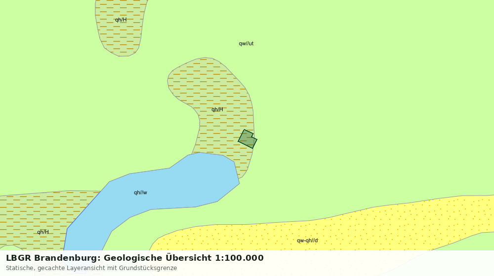 Statische Kartenansicht: LBGR Brandenburg: Geologische Übersicht 1:100.000