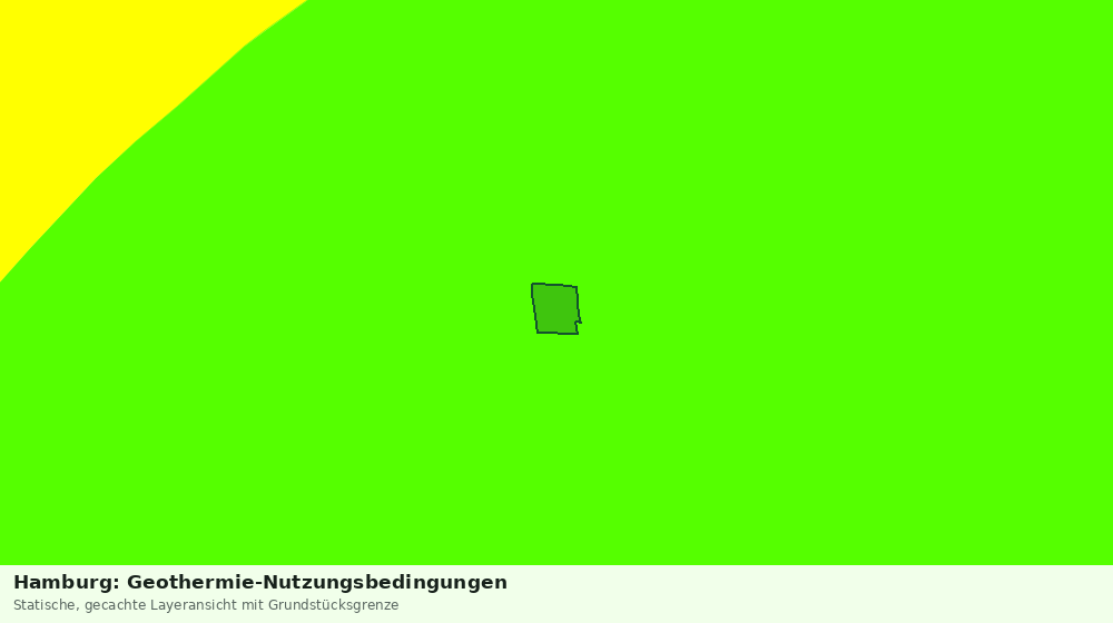 Statische Kartenansicht: Hamburg: Geothermie-Nutzungsbedingungen