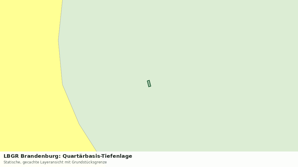 Statische Kartenansicht: LBGR Brandenburg: Quartärbasis-Tiefenlage