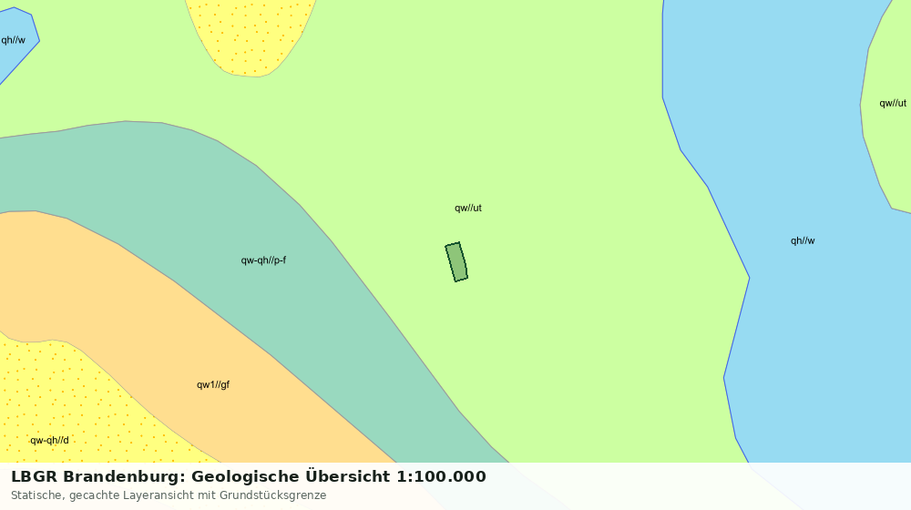 Statische Kartenansicht: LBGR Brandenburg: Geologische Übersicht 1:100.000