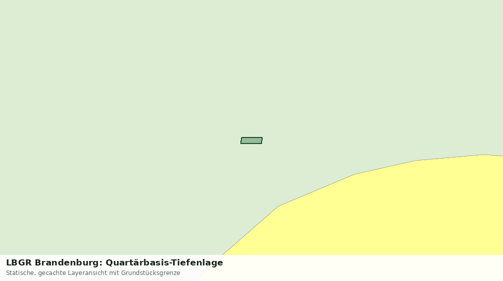Statische Kartenansicht: LBGR Brandenburg: Quartärbasis-Tiefenlage