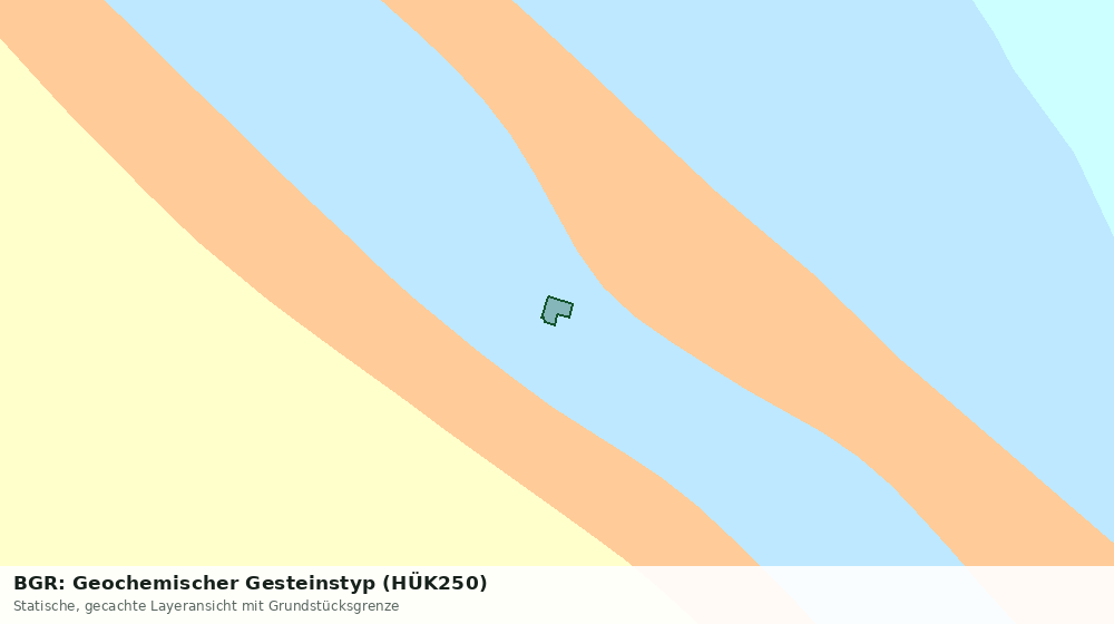 Statische Kartenansicht: BGR: Geochemischer Gesteinstyp (HÜK250)