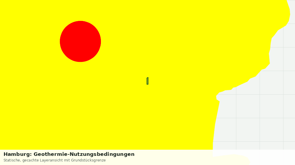 Statische Kartenansicht: Hamburg: Geothermie-Nutzungsbedingungen