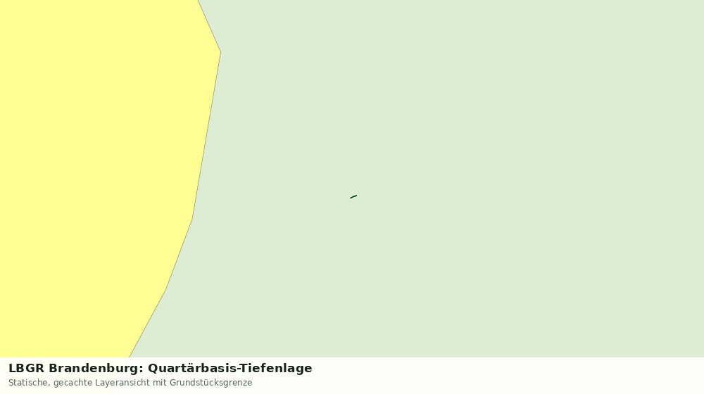 Statische Kartenansicht: LBGR Brandenburg: Quartärbasis-Tiefenlage