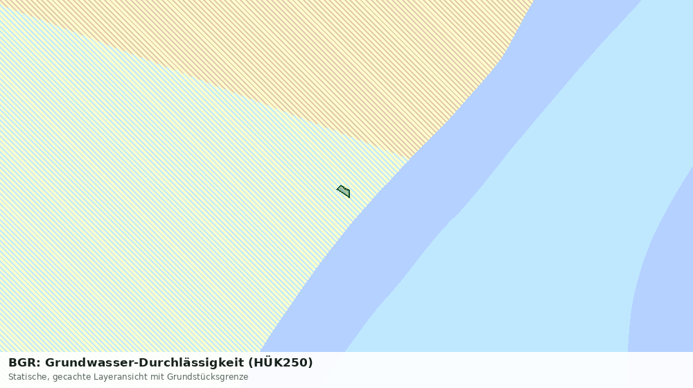 Statische Kartenansicht: BGR: Grundwasser-Durchlässigkeit (HÜK250)