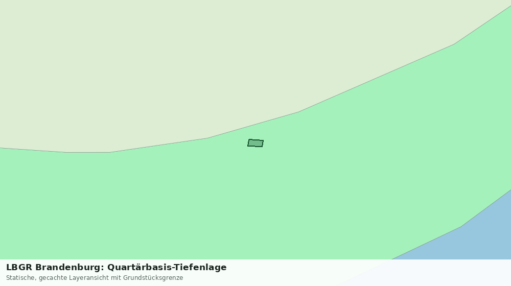 Statische Kartenansicht: LBGR Brandenburg: Quartärbasis-Tiefenlage
