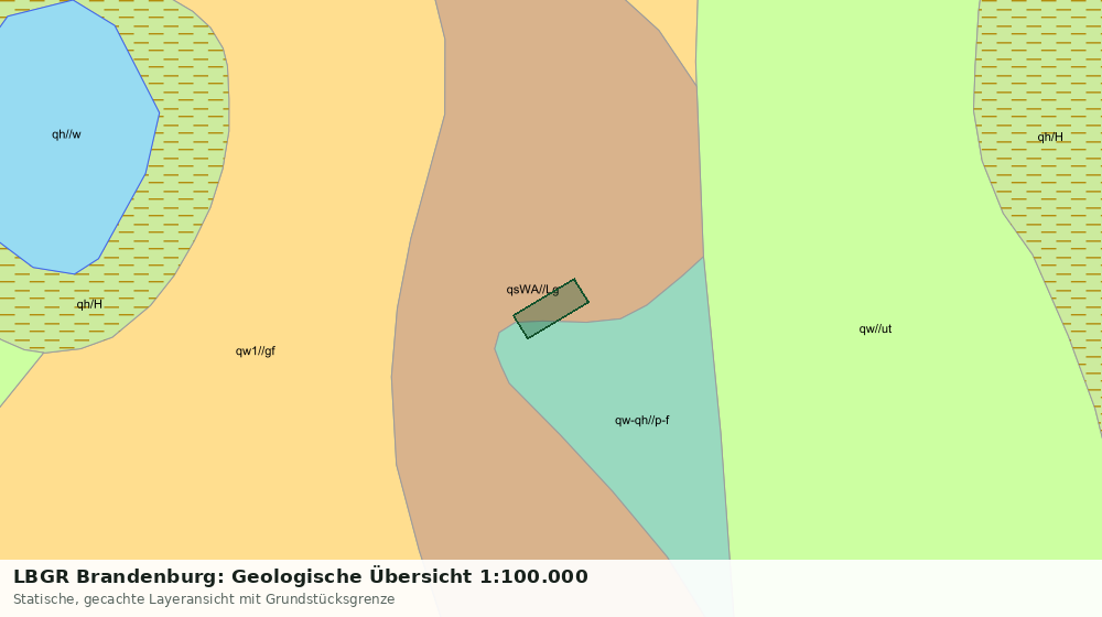 Statische Kartenansicht: LBGR Brandenburg: Geologische Übersicht 1:100.000