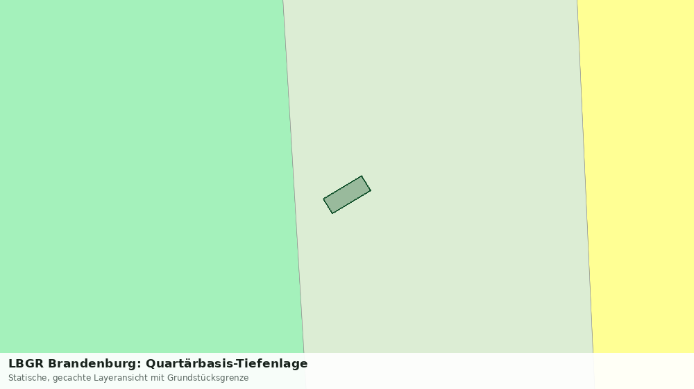 Statische Kartenansicht: LBGR Brandenburg: Quartärbasis-Tiefenlage