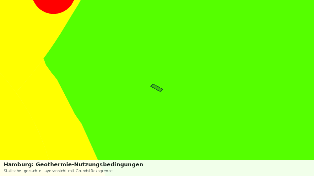 Statische Kartenansicht: Hamburg: Geothermie-Nutzungsbedingungen