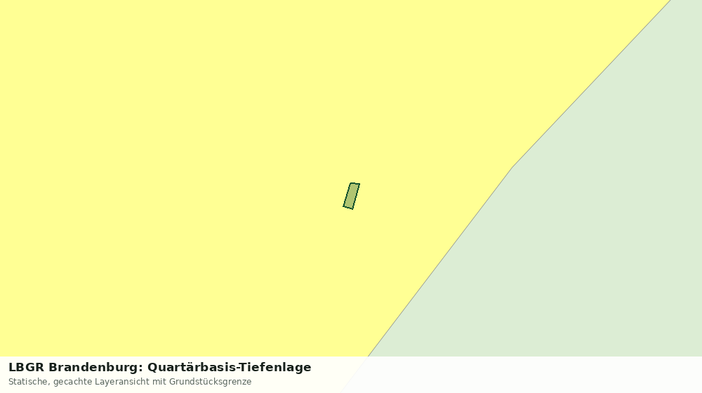 Statische Kartenansicht: LBGR Brandenburg: Quartärbasis-Tiefenlage