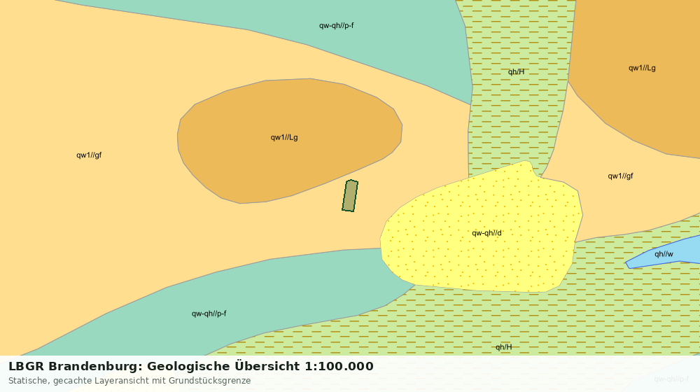 Statische Kartenansicht: LBGR Brandenburg: Geologische Übersicht 1:100.000