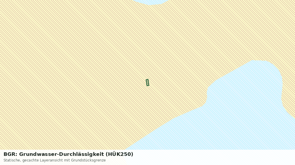 Statische Kartenansicht: BGR: Grundwasser-Durchlässigkeit (HÜK250)