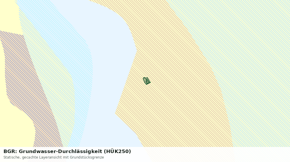 Statische Kartenansicht: BGR: Grundwasser-Durchlässigkeit (HÜK250)
