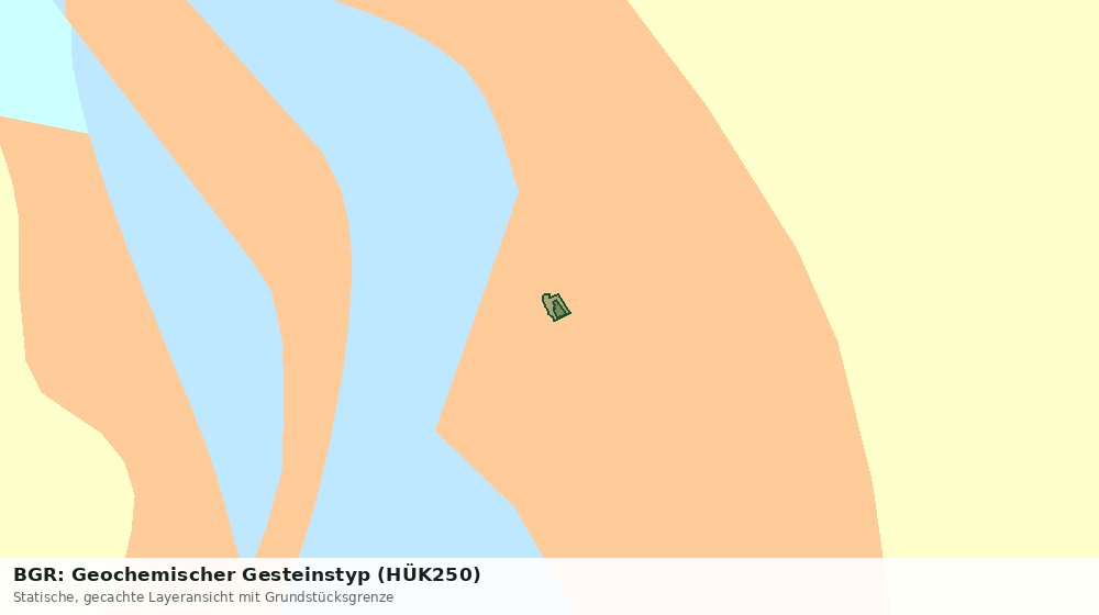 Statische Kartenansicht: BGR: Geochemischer Gesteinstyp (HÜK250)