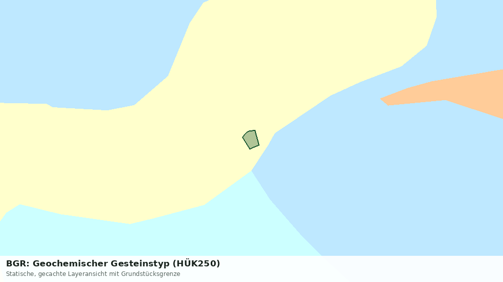 Statische Kartenansicht: BGR: Geochemischer Gesteinstyp (HÜK250)