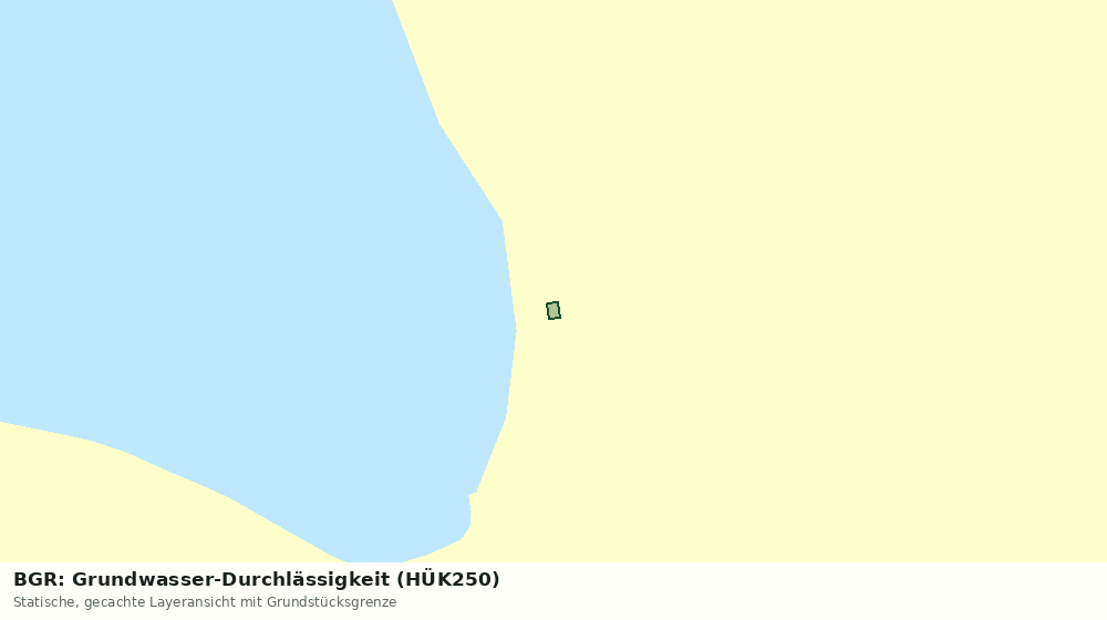 Statische Kartenansicht: BGR: Grundwasser-Durchlässigkeit (HÜK250)