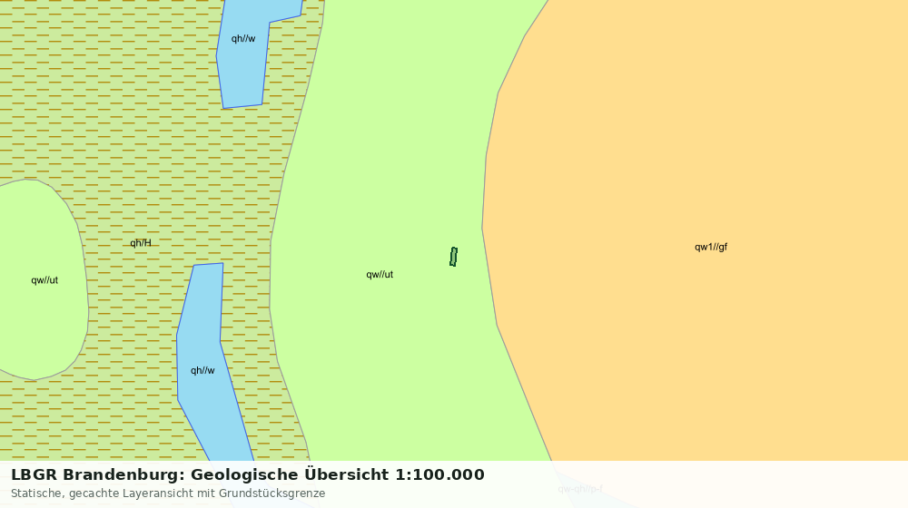 Statische Kartenansicht: LBGR Brandenburg: Geologische Übersicht 1:100.000