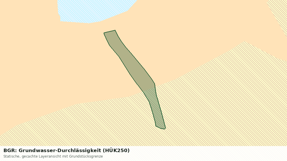 Statische Kartenansicht: BGR: Grundwasser-Durchlässigkeit (HÜK250)