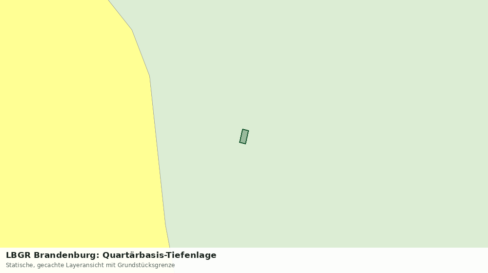 Statische Kartenansicht: LBGR Brandenburg: Quartärbasis-Tiefenlage